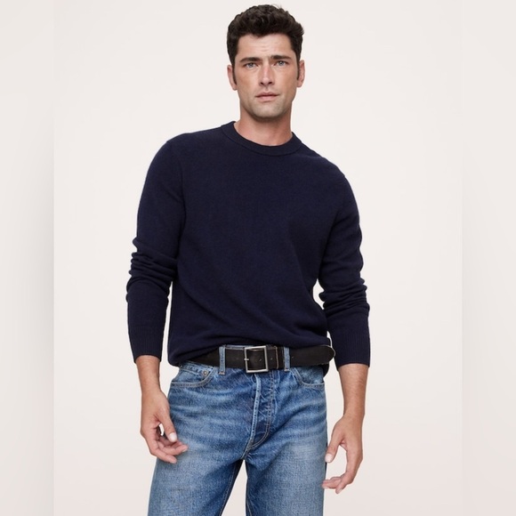 Banana Republic Other - NWT Banana Republic Cashmere Crew Neck Navy Sweater.